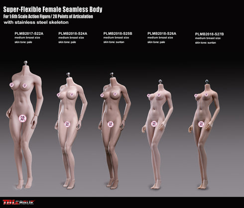 Phicen TBLeague S25B Suntan, Medium Bust Female Seamless 1/6 Body Action Figure